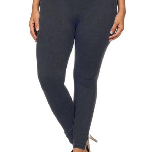 NWT Yelete Plus Size High Waist Tummy Control Leggings - Picture 1 of 3